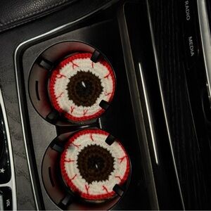 Crochet Eyeball Car Coasters